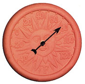 Outdoor Terra-Cotta Thermometer