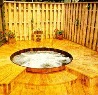 Real Wood Hot Tub