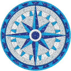 1212 - Medium Mosaic Compass - 1212