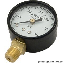17-555-1010 - Pressure Gauge 1/4 Inch Mpt, 0-60psi, Bottom Mount - IPG602-4LNL - 17-555-1010