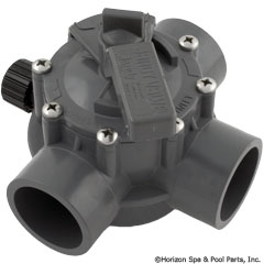 26-295-1000 - Diverter Valve, Jandy/Zod, 1-1/2 Inch s/2 Inch spg Pos Seal, 3 Way, Gray - 1154 - UPC - 52337000987 - 26-295-1000