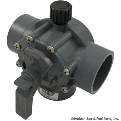 26-295-1003 - Diverter Valve, Jandy/Zod, 2 Inch s/2-1/2 Inch spg Pos Seal, 3 Way, Gray - 2875 - 26-295-1003