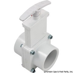 26-400-1000 - (6101)1-1/2 Inch Valve, SxS, PVC-White W/Keeper - 6101X - 26-400-1000 - N