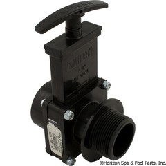 26-400-1270 - (7108)1-1/2 Inch Valve, Fipt x Mipt, ABS-Black - 7108 - 26-400-1270