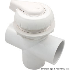 26-470-1020 - Hydroflow 2 Inch 3-Way Valve Assy, White - 11-4000WHT - 26-470-1020