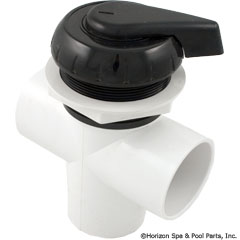 26-470-1022 - Hydroflow 2 Inch 3-Way Valve Assy, Black - 11-4000BLK - 26-470-1022