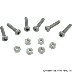 27-150-2008 - Screw, Hayward Vari-Flo/Selecta-Flo Valves, w/Nut, Set of 6 - SPX0710Z1A - 27-150-2008