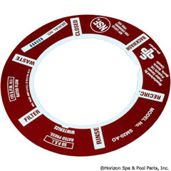 27-253-1016 - Decal (alu-foiled), 2 Inch Valve - E-5-S2 - 27-253-1016