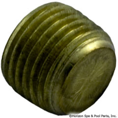 47-555-1021 - Brass Heater Plug, 1/8 Inch MPT - 1/8PLGBRASS - 47-555-1021