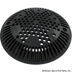 55-150-2138 - Main Drain Cover, Hayward Anti Vortex, 8in dia Round, Black - Replaces older SP1048C grates and non compliant SPX1048E anti-vortex covers - WGX1048EBLK - 55-150-2138 - OUT OF STOCK