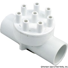 55-270-2206 - Manifold, 1 Inch S X 1 Inch S (8) 3/8 Inch Barbs - 672-5070 - UPC - 806105120779 - 55-270-2206