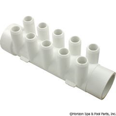 55-270-2276 - Manifold, 1.5 Inch s x 1.5 Inch spg,(10)3/4 Inch Barbs - 672-4680 - UPC - 806105120366 - 55-270-2276