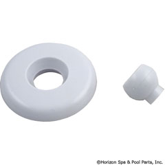 55-410-1325 - GG Mini Jet Thd Escutcheon Cover & Eyeball Assy, White - 23320-WH - 55-410-1325