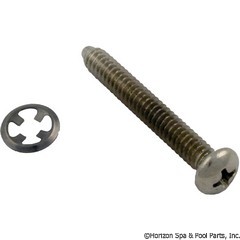 57-150-1104 - FACE RIM LOCK SCREW W/FASTENER -PLASTIC - SPX0580Z1 - UPC - 610377034487 - 57-150-1104