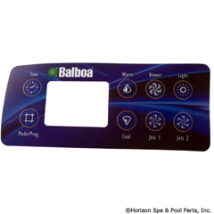 58-138-1253 - Overlay,Delux Panel LCD(2 Pumps,Blower,Light)(54108) - 10763 - 58-138-1253