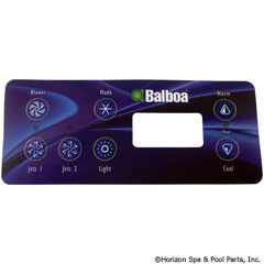 58-138-1257 - Overlay,Std Panel LCD(2 Pumps,Blower,Light)(53189) - 10430 - 58-138-1257