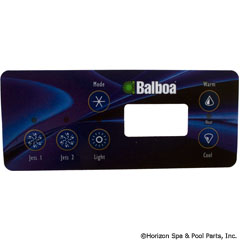 58-138-1265 - Overlay,Standard Panel LCD(2 Pumps,No Blower,Light)(51247) - 10402 - 58-138-1265