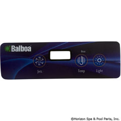 58-138-1266 - Overlay,Lite Duplex Panel,LCD(2 Pump,No Blower,Light)(54135) - 10839 - 58-138-1266