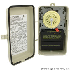 58-155-1020 - Time Clock, Intermatic T104R3, 24 hr, 230v, DPST, w/Case - T104R3 - UPC - 078275026315 - 58-155-1020