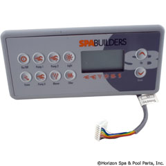 58-337-1564 - Panel,TSC-8/K-8 Lg Rec,10-Button,LCD,3-Pump,MSPA-MP - 0201-007153 - 58-337-1564