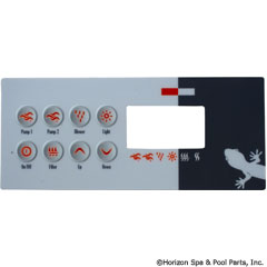 58-337-1901 - Label,TSC-8-GE1(8-Key)P1,P2,Bl,Lt,On/Off,Filt,Up/Dn - 9916-100130 - 58-337-1901