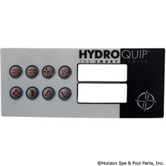 58-355-4040 - HT-2 Label, Lg Rectangle, 8-Button - 80-0211 - 58-355-4040