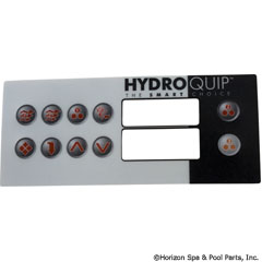 58-355-4045 - HT-2 Label, Lg Rectangle, 10-Button - 80-0211-10 - 58-355-4045