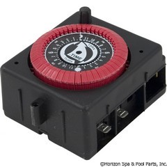 59-155-1305 - 24 Hr. Panel Mount Timer, 120vac, PF & RC Series W/Override - PB913N66 - 59-155-1305