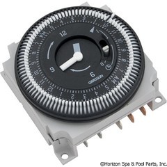 59-579-1020 - Grasslin 24hr Timer, 120v, W/override - Timer, Grasslin Repl, SPDT, Panel Mount, 115v, w/override, 24hr - 34-0033-K - UPC - 614573121040 - 59-579-1020 - N