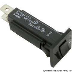 60-241-2000 - Breaker, P&B, 3amp 120v, Push Thru - 75F009 - 60-241-2000