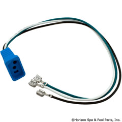 60-355-1406 - Receptacle, Circ Pump Blue, Molded Mini (Term Straight) - 09-0021C-A - 60-355-1406