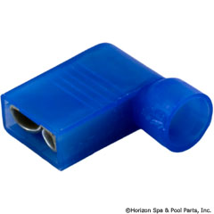 60-555-1775 - Right Angle Female Disc., Blue 16-14AWG .250 Inch Tab (Pkg 25) - DNFR14-250FIB-M - 60-555-1775