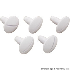 87-104-1048 - Wheel, Screw, Plastic White (5 pack) - EC55 - UPC - 807318017900 - 87-104-1048