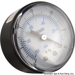 87-110-2023 - Vacuum Gauge, Pentair Vac-Mate Skimmer, 0-30psi, Back Mount - R36006 - 87-110-2023 - N