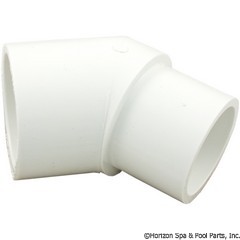 89-270-1230 - 45 Ell 1-1/2 Inch spg x 1-1/2 Inch s PVC - 423-015 - UPC - 080610508337 - 89-270-1230