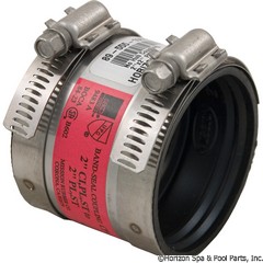89-555-1060 - No Hub Coupling, 2 Inch x2 Inch PVC - CP200 - UPC - 018578002623 - 89-555-1060