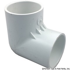 89-575-2166 - 90 Elbow PVC 2.5 Inch SxS - 406-025 - 89-575-2166