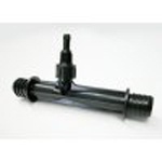 584K-MAZZEI - Ozone Injector, 3/4 Inch Barbed (sm orifice)x 1/4 Inch , Black - 584K-MAZZEI