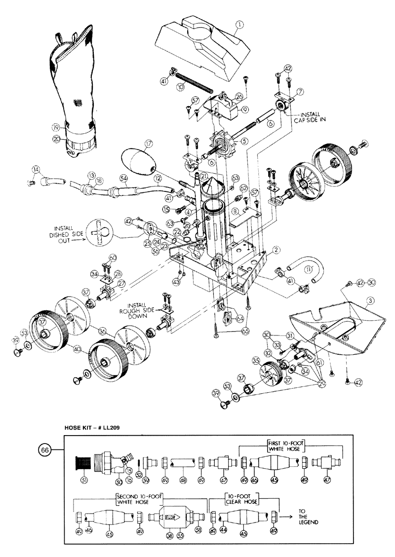 87-104-1062 - Adapter Hose, 8 1/2 Inch , White - LLU1 - UPC - 807318009868 - 87-104-1062