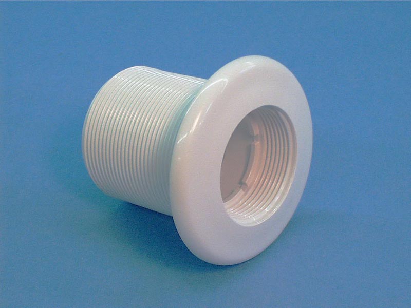 10-3803 - Jet Wall Fitting,ITT,Hydro-Jet(1-1/2 Inch FPT)Extended Thrds,Wht - 10-3803