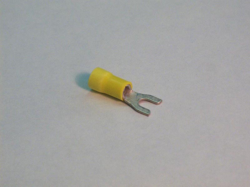 1224 - Wire Terminals,8 Stud Fork,12-10 Gau,Yellow,(25 Pk) - 1224