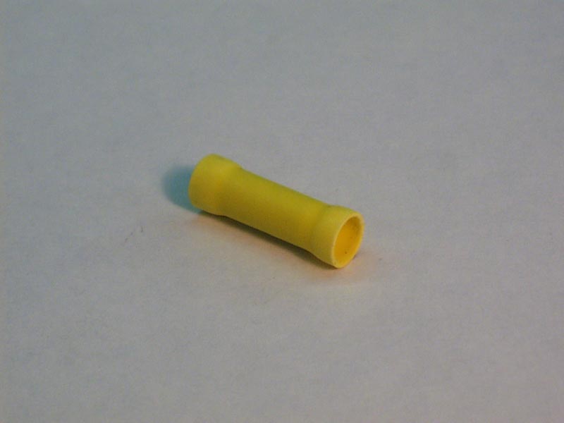 1250 - Wire Terminals,Butt Splice,12-10 Gau,Yellow,(25 Pk) - 1250