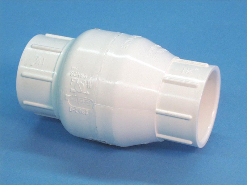 1520-15-WHITE - Check Valve, Swing, 1-1/2S, White - 1520-15-WHITE
