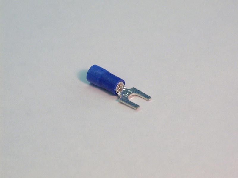 1624 - Wire Terminals,8 Stud Fork,16-14 Gau,Blue,(25 Pk) - 1624