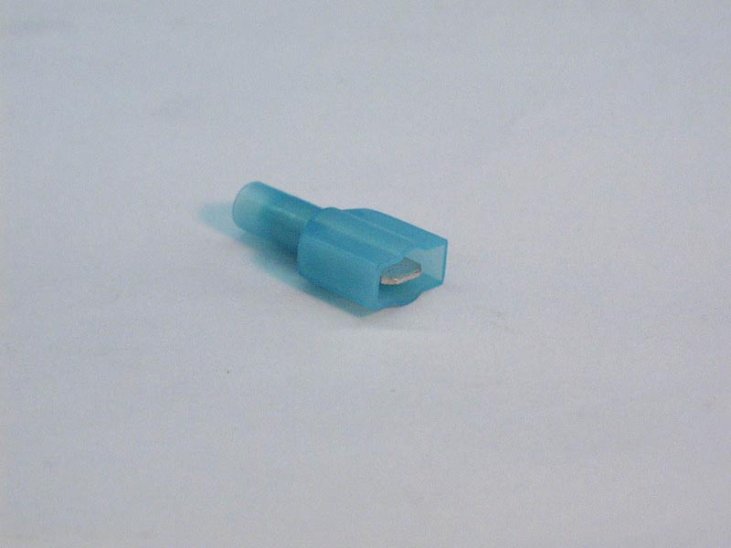 1672FIN - Wire Terminals,Male Dis- Connect,16-14 Gau,Blue,(25 Pk) - 1672FIN