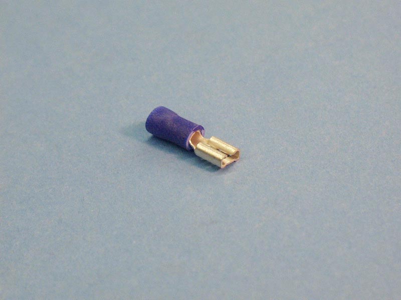 1680 - Wire Terminals,.187 Fem Dis-Connect,16-14 Gau,Blue,(25 Pk) - 1680