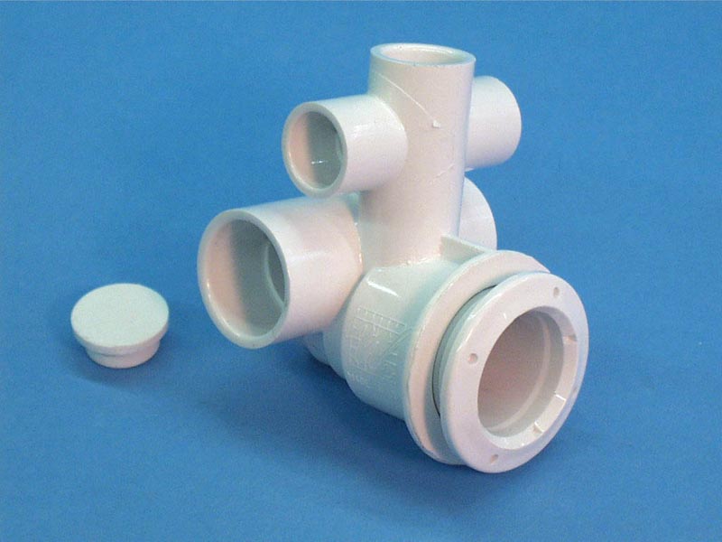 222-0050 - Jet Body, WATERWAY,Adjustable Mini(Stacked) 1/2 Inch S Air x 1 Inch S Water - 222-0050