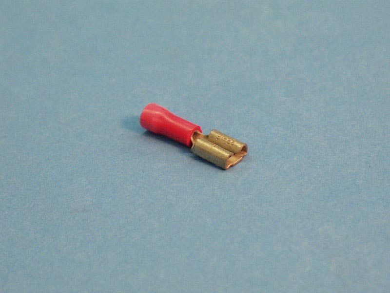 2270 - Wire Terminals,.250 Spade,22-16 Gau,Red,(25 Pk) - 2270