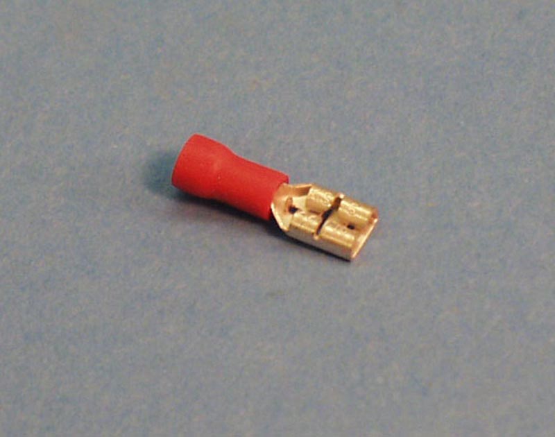 2280 - Wire Terminals,.187 Fem Dis-Connect,22-16 Gau,Red,(25 Pk) - 2280
