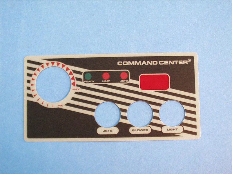 30217BM - Spa Side Overlay,TECMARK,Command Center,3BTN,w/Temp Display - 30217BM